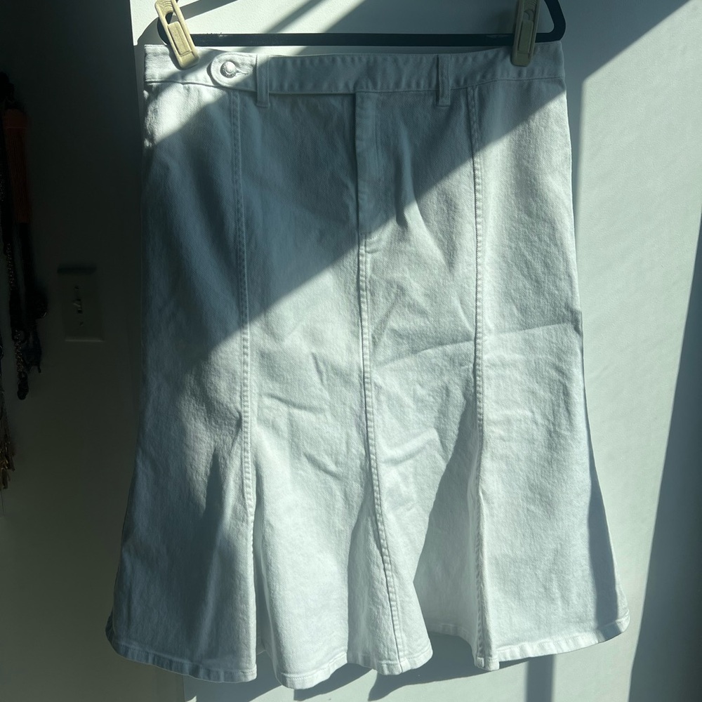 Lauren Jeans Co. Denim Tulip Midi Skirt